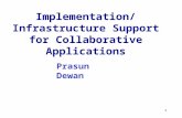 Implementation/Infrastructure Support for Collaborative Applications