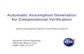 Automatic Assumption Generation for Compositional Verification