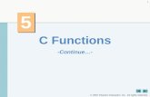 C Functions -Continue…-