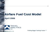 Airfare Fuel Cost Model