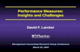 Performance Measures: Insights and Challenges