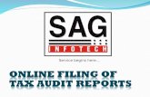 ONLINE FILING OF TAX AUDIT REPORTS