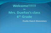 Welcome!!!!!! to Mrs.  Dueñas’s  class 6 th  Grade