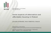 Some aspects of alternative and affordable housing in Poland