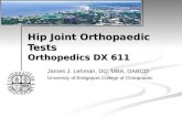 Hip Joint Orthopaedic Tests Orthopedics DX 611