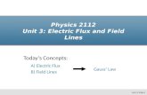 Physics 2112 Unit 3: Electric Flux and Field Lines