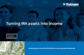 Shifting into retirement Turning IRA assets into income