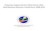 Enterprise Support Service Client Survey 2012 Small Business Startups in South Kerry 2008-2010