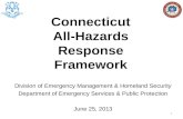 Division of Emergency Management & Homeland Security Department of Emergency Services & Public Protection June 25, 2013