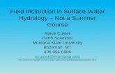 Field Instruction in Surface-Water Hydrology – Not a Summer Course