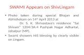 SWAMI Appears on  ShivLingam