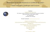 Measuring Social Development in Caribbean Societies – Some Emergent Challenges and Lessons