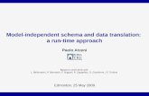 Model-independent schema and data translation:  a run-time approach