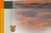 Maritime Transport Regulation The Five Years Ahead