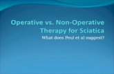 Operative vs. Non-Operative Therapy for Sciatica