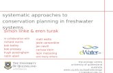 systematic approaches to conservation planning in freshwater systems