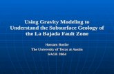 Using Gravity Modeling to Understand the Subsurface Geology of the La Bajada Fault Zone