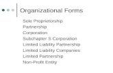 Organizational Forms