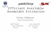 pathChirp Efficient Available Bandwidth Estimation