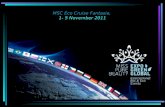 MSC Eco Cruise Fantasia,  1- 5 November 2011