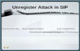 Unregister Attack in SIP