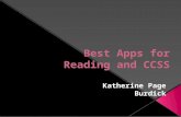 Best Apps for Reading and CCSS