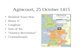 Agincourt, 25 October 1415