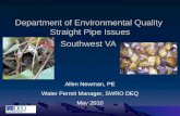 Department of Environmental Quality  Straight Pipe Issues Southwest VA
