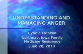 UNDERSTANDING AND MANAGING ANGER