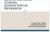 LIFE AFTER HIGH SCHOOL JUNIOR FOCUS RESEARCH