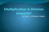 Multiplication & Division Jeopardy!