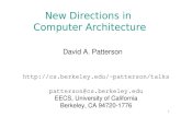 New Directions in  Computer Architecture