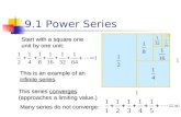9.1 Power Series