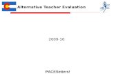 Alternative Teacher Evaluation