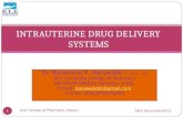 INTRAUTERINE DRUG DELIVERY SYSTEMS