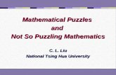 Mathematical Puzzles  and  Not So Puzzling Mathematics