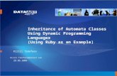 Inheritance of Automata Classes Using Dynamic Programming Languages (Using Ruby as an Example)