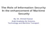 The Role of Information  Security In the enhancement of Maritime Security
