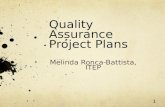 Quality Assurance Project Plans