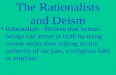 The Rationalists and Deism