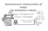 Autonomous construction of maps by miniature robots