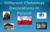 Different Christmas Decorations in  Poland