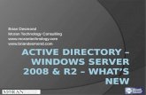 Active directory – Windows Server 2008 & R2 – what’s new