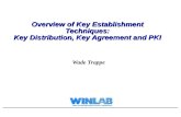 Overview of Key Establishment Techniques: Key Distribution, Key Agreement and PKI