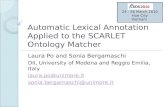 Automatic Lexical Annotation Applied to the  SCARLET Ontology Matcher