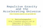 L. Perivolaropoulos  Department of Physics University of Ioannina
