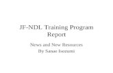 JF-NDL Training Program Report