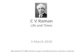 C V Raman Life and Times