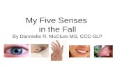 My Five Senses  in the Fall By Dannielle R. McClure MS, CCC-SLP