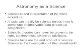 Astronomy as a Science